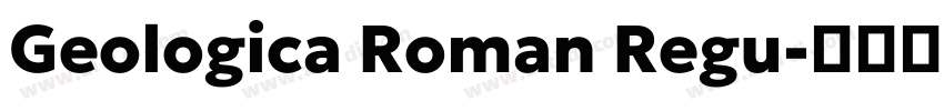 Geologica Roman Regu字体转换